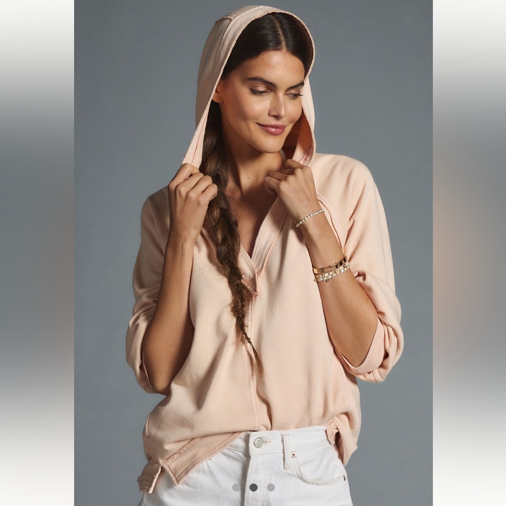 Anthropologie Blush Pink Hoodie